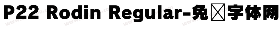 P22 Rodin Regular字体转换